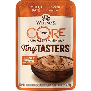 Wellness CORE Tiny Tasters Chicken Pate Grain-Free Cat Food Pouches