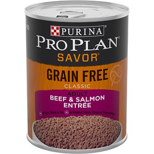 Purina Pro Plan Savor Classic Beef & Salmon Entree Grain-Free Canned Dog Food