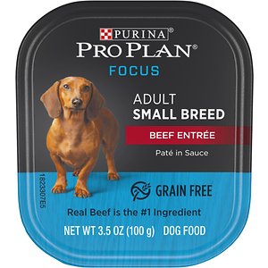 Image of Purina Pro Plan Focus Small Breed Beef Entree Grain-Free Wet Dog Food