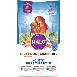 Halo Holistic Surf & Turf Grain-Free Adult Dry Dog Food