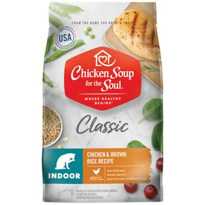 Image of Chicken Soup for the Soul Indoor Chicken & Brown Rice Recipe Dry Cat Food