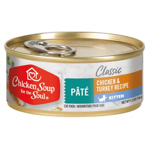 Chicken Soup for the Soul Kitten Chicken & Turkey Recipe Pate Canned Cat Food