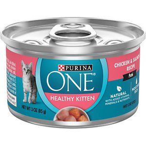 Purina ONE Healthy Kitten Chicken & Salmon Recipe Pate Wet Cat Food