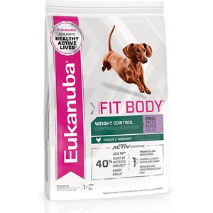 Image of Eukanuba Fit Body Weight Control Chicken Formula Small Breed Dry Dog Food