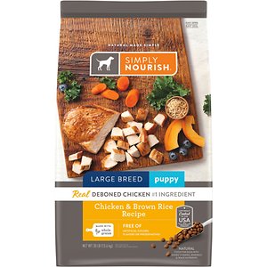 Simply Nourish Chicken & Brown Rice Recipe Large Breed Puppy Dry Dog Food