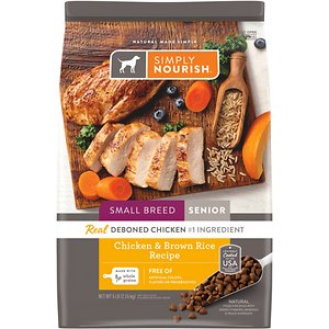 Simply Nourish Chicken & Brown Rice Recipe Small Breed Senior Dry Dog Food