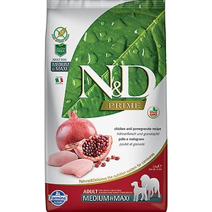 Farmina N&D Prime Chicken & Pomegranate Medium & Maxi Adult Grain-Free Dry Dog Food