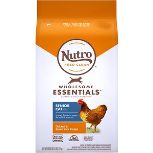Image of Nutro Wholesome Essentials Chicken & Brown Rice Recipe Senior Dry Cat Food