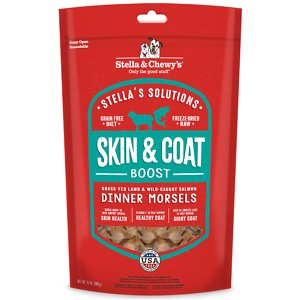 Stella & Chewy's Stella's Solutions Skin & Coat Boost Freeze-Dried Raw Grass-Fed Lamb & Wild-Caught Salmon Dinner Morsels Dog Food
