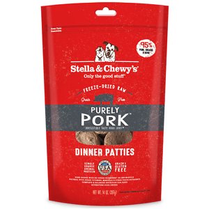 Stella & Chewy's Purely Pork Freeze-Dried Raw Dinner Patties Dog Food
