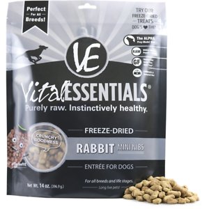 Image of Vital Essentials Rabbit Entree Mini Nibs Grain-Free Freeze-Dried Dog Food