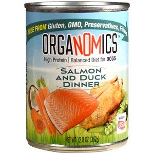OrgaNOMics Salmon & Duck Dinner Organic Grain-Free Pate Wet Dog Food