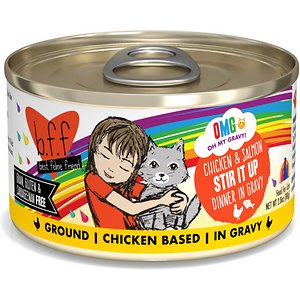 BFF OMG Stir It Up! Chicken & Salmon in Gravy Wet Canned Cat Food