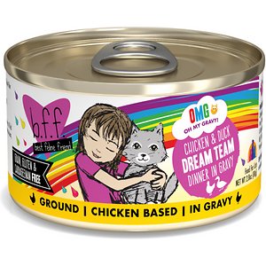 BFF OMG Dream Team! Chicken & Duck in Gravy Wet Canned Cat Food