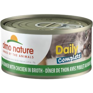 Almo Nature Daily Complete Tuna Dinner with Chicken in Broth Canned Cat Food