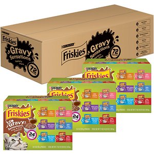 Friskies Gravy Sensations Farm & Fish Variety Cat Food
