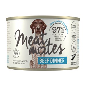 Meat Mates Beef Dinner Grain-Free Canned Wet Dog Food