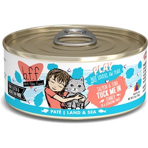 Image of BFF Play Pate Lovers Salmon & Tuna Tuck Me In Wet Cat Food