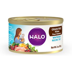 Halo Whitefish Recipe Pate Grain-Free Canned Kitten Food