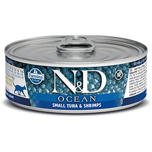 Farmina Natural & Delicious Ocean Small Tuna & Shrimps Canned Cat Food