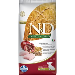 Farmina N&D Ancestral Grain Chicken & Pomegranate Recipe Mini Puppy Dry Dog Food