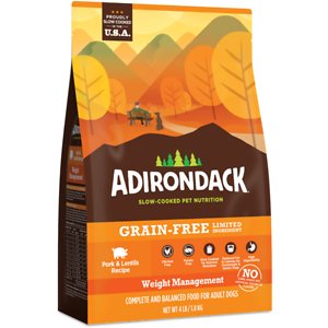 Adirondack Limited Ingredient Pork & Lentils Recipe Weight Management Grain-Free Dry Dog Food