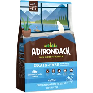 Adirondack Limited Ingredient Whitefish & Lentils Recipe Grain-Free Indoor Dry Cat Food