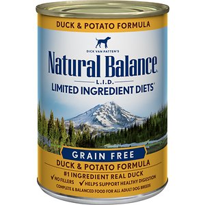 Natural Balance L.I.D. Limited Ingredient Diets Duck & Potato Formula Grain-Free Canned Dog Food