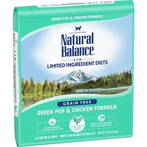 Natural Balance L.I.D. Limited Ingredient Diets Green Pea & Chicken Formula Grain-Free Dry Cat Food
