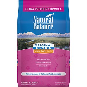 Image of Natural Balance Original Ultra Whole Body Health Chicken Meal & Salmon Meal Formula Dry Cat Food