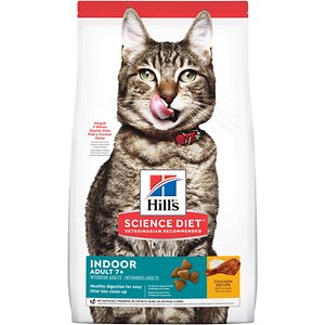 Hill's Science Diet Adult 7+ Indoor Chicken Recipe Dry Cat Food Review ...