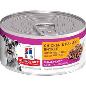 Hill's Science Diet Adult 7+ Small Paws Chicken & Barley Entree Canned Dog Food