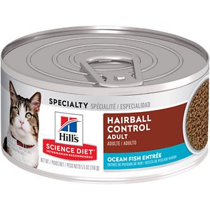 Hill's Science Diet Adult Hairball Control Ocean Fish Entree Canned Cat Food