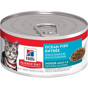 Image of Hill's Science Diet Adult Indoor Ocean Fish Entree Canned Cat Food
