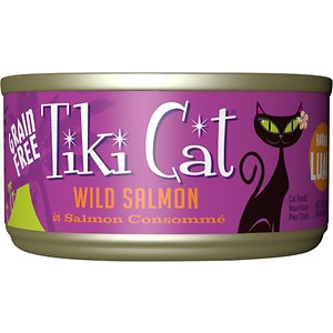 Tiki Cat Hanalei Luau Wild Salmon in Salmon Consomme Grain-Free Canned Cat Food