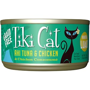 Tiki Cat Hookena Luau Ahi Tuna & Chicken in Chicken Consomme Grain-Free Canned Cat Food