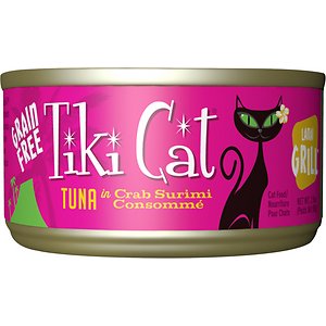 Tiki Cat Lanai Grill Tuna in Crab Surimi Consomme Grain-Free Canned Cat Food