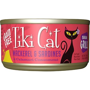 Tiki Cat Makaha Grill Mackerel & Sardine in Calamari Consomme Grain-Free Canned Cat Food