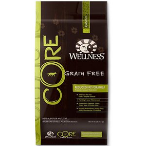 wellness core natural reduced fat grain free dry dog food