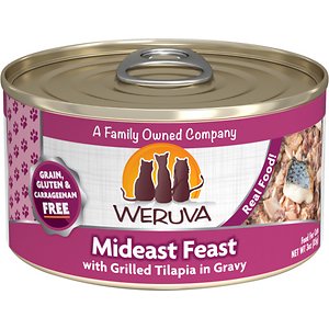 Weruva Mideast Feast with Grilled Tilapia in Gravy Grain-Free Canned Cat Food