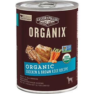 Image of Castor & Pollux Organix Organic Chicken & Brown Rice Recipe Adult Canned Dog Food