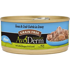 AvoDerm Natural Grain-Free Tuna & Crab Entree in Gravy Canned Cat Food