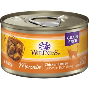 Wellness Morsels Chicken Entree Grain-Free Canned Cat Food