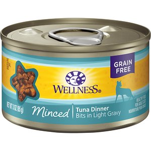 Wellness Minced Tuna Dinner Grain-Free Canned Cat Food Wellness Minced Tuna Dinner Grain-Free Canned Cat Food