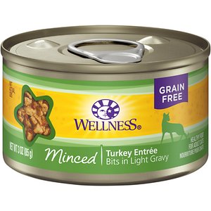 Wellness Minced Turkey Entree Grain-Free Canned Cat Food