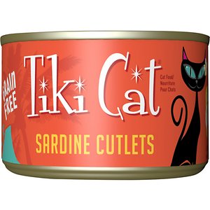 Tiki Cat Tahitian Grill Sardine Cutlets Grain-Free Canned Cat Food