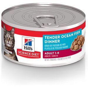 Hill's Science Diet Adult Tender Ocean Fish Dinner Canned Cat Food