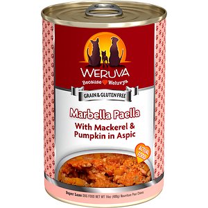 Weruva Marbella Paella with Mackerel & Pumpkin in Aspic Grain-Free Canned Dog Food