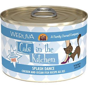 Weruva Cats in the Kitchen Splash Dance Chicken & Ocean Fish Au Jus Grain-Free Canned Cat Food