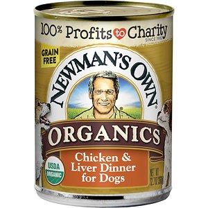 Newman's Own Organics Grain-Free 95% Chicken & Liver Dinner Canned Dog Food